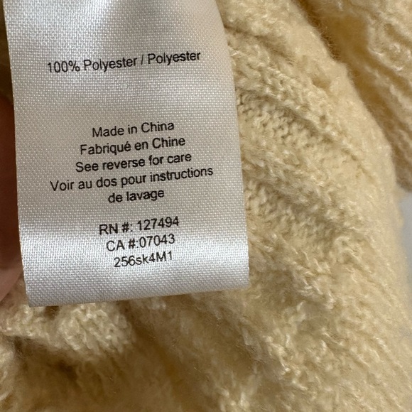 Heartloom Cream Crochet Knit Cardigan Top | Floral Detail | Size S - Picture 5 of 6